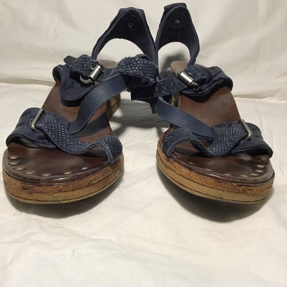 A.S. 90 Navy Blue Strappy Sandal - Picture 12 of 16
